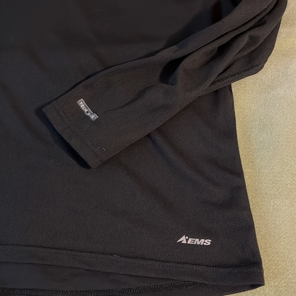 Eastern Mountain Sports Black Long-Sleeve Quarter-Zip Pullover - Picture 2 of 3